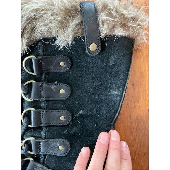 Sorel black suede Joan of Arc boots 7 - Picture 5 of 9